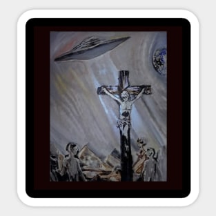 crucifixion Sticker